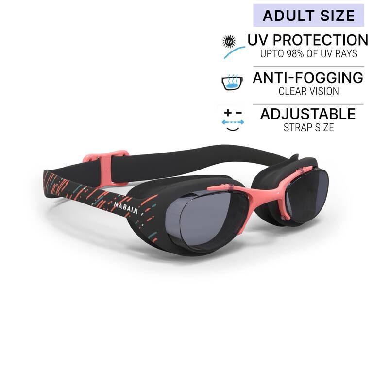 Adult Swimming Goggles Men Women UV Protection Xbase L100 Black Pink Green