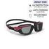 Adult Swimming Goggles Men Women UV Protection Smoked Lenses Red Black