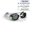 Swimming Goggles Universal Size Clear Lenses Bfit Black White