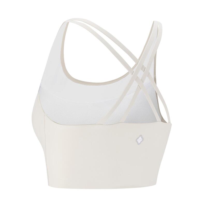 Women's soft beauty Back Long Sports Bra - White