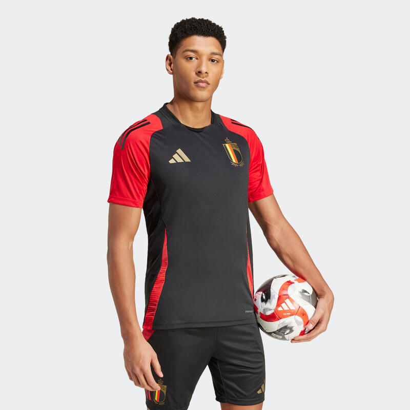 Trainingsshirt voor voetbal volwassenen België Euro 24