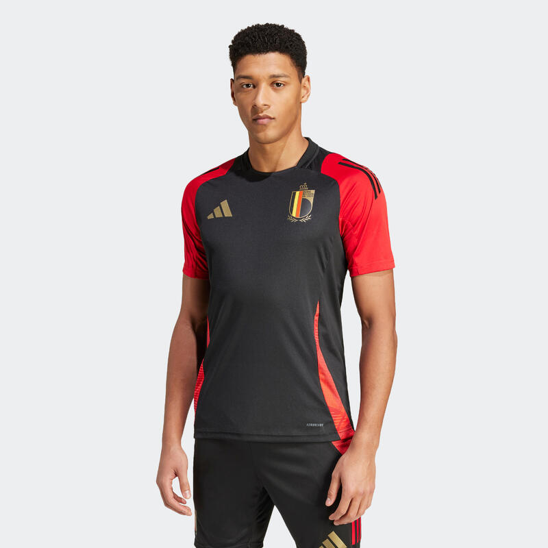 Trainingsshirt voor voetbal volwassenen België Euro 24