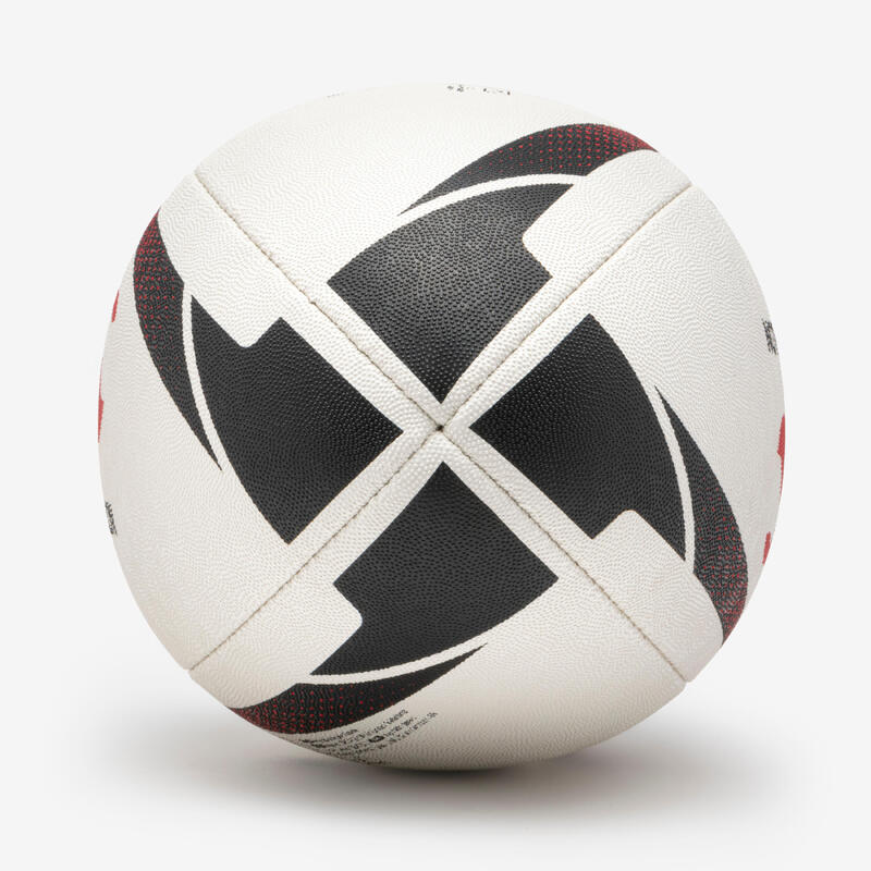 Ballon de Rugby T5 - Ballon d'entrainement Decathlon | Canterbury noir et rouge