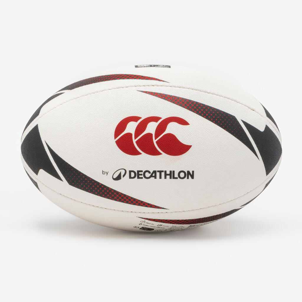 Size 5 Rugby Training Ball - Black & Red