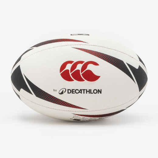 
      Size 4 Rugby Training Ball - Black & Red
  