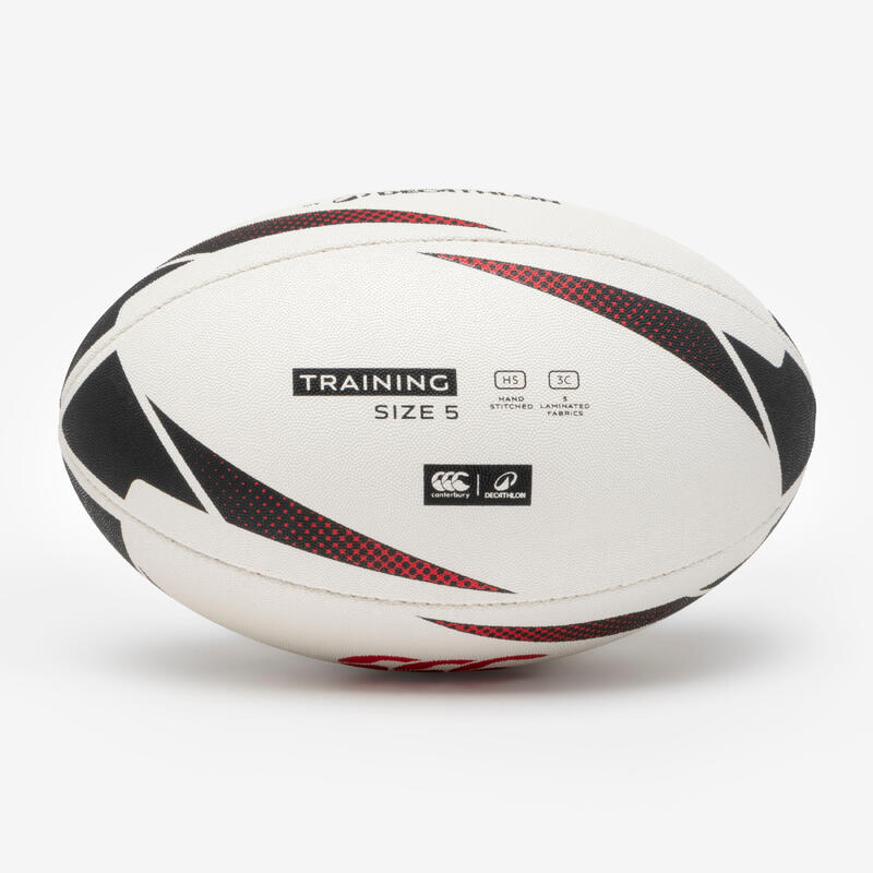 Ballon de Rugby T4 - Ballon d'entrainement Decathlon | Canterbury noir et rouge
