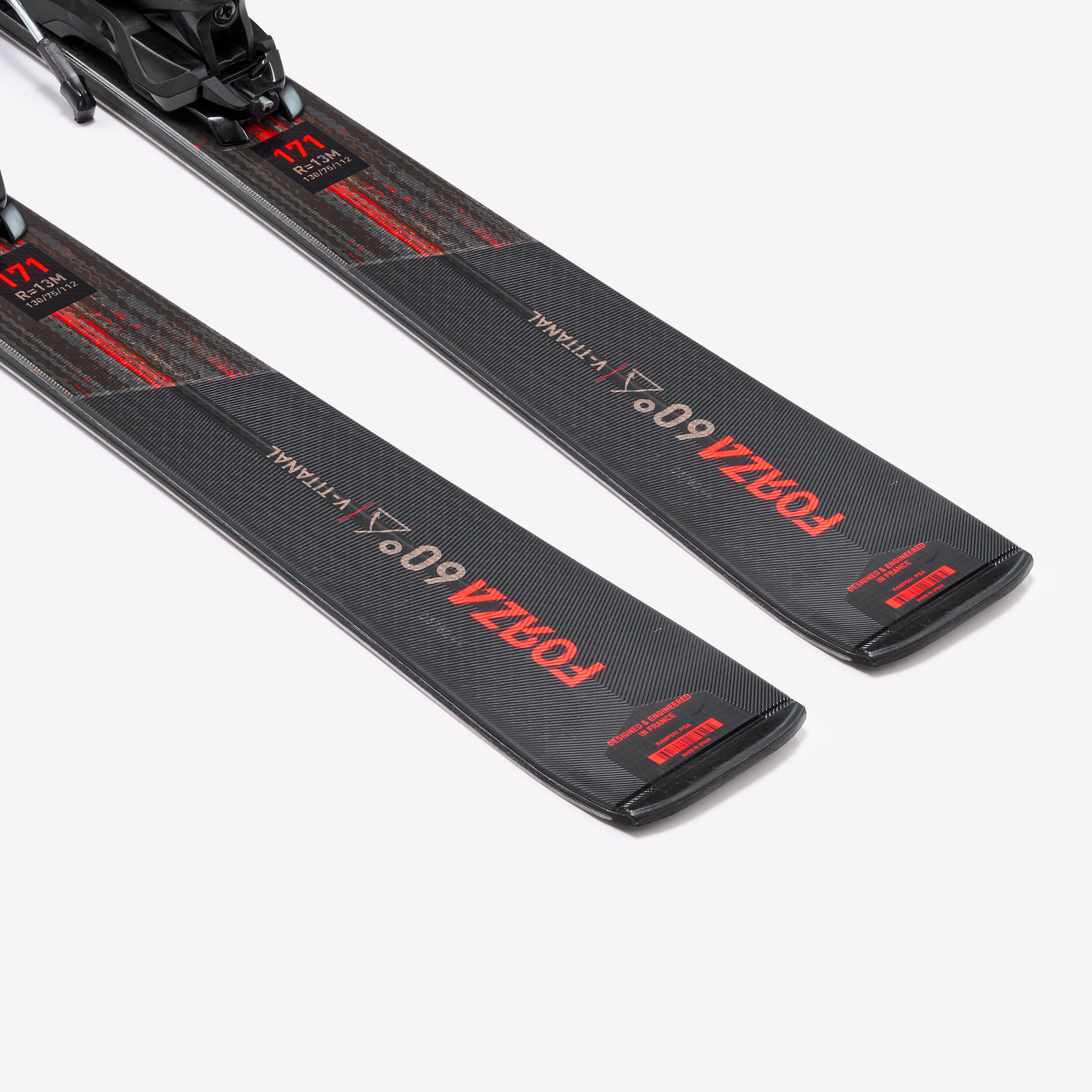 Piste skis with men's bindings, Rossignol Forza 60° V C.A.M - TI