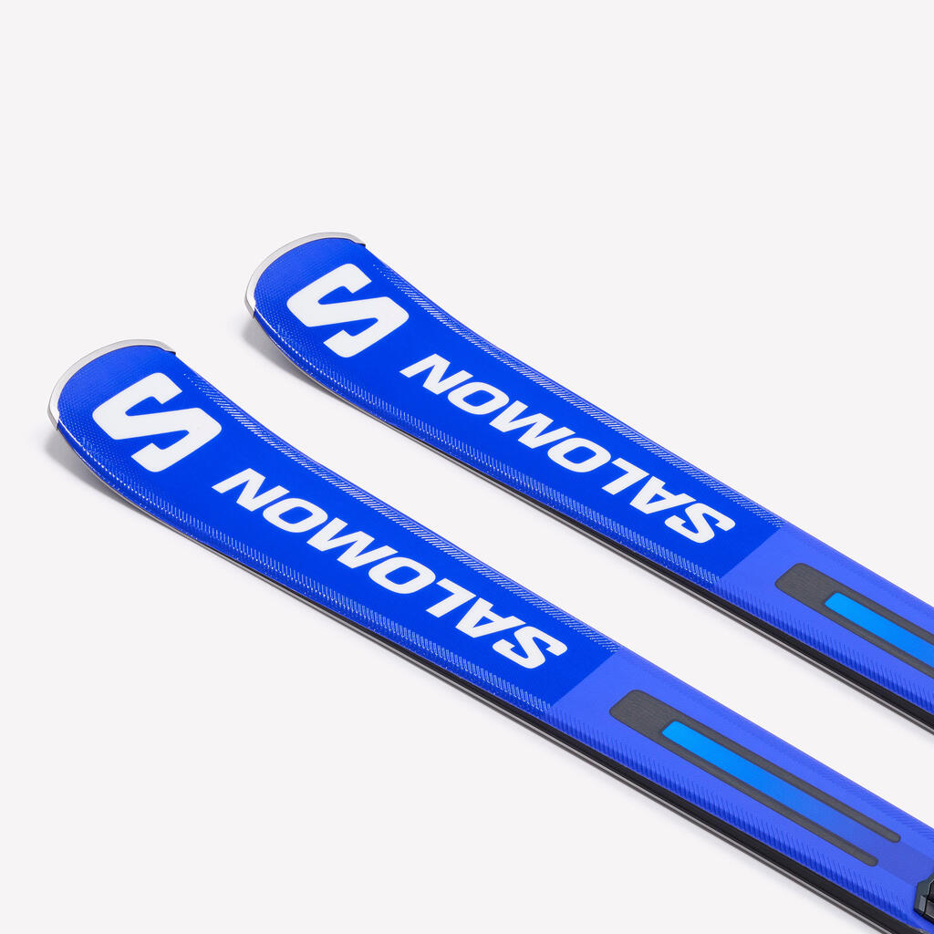 Salomon S/RACE 8 downhill skis with bindings