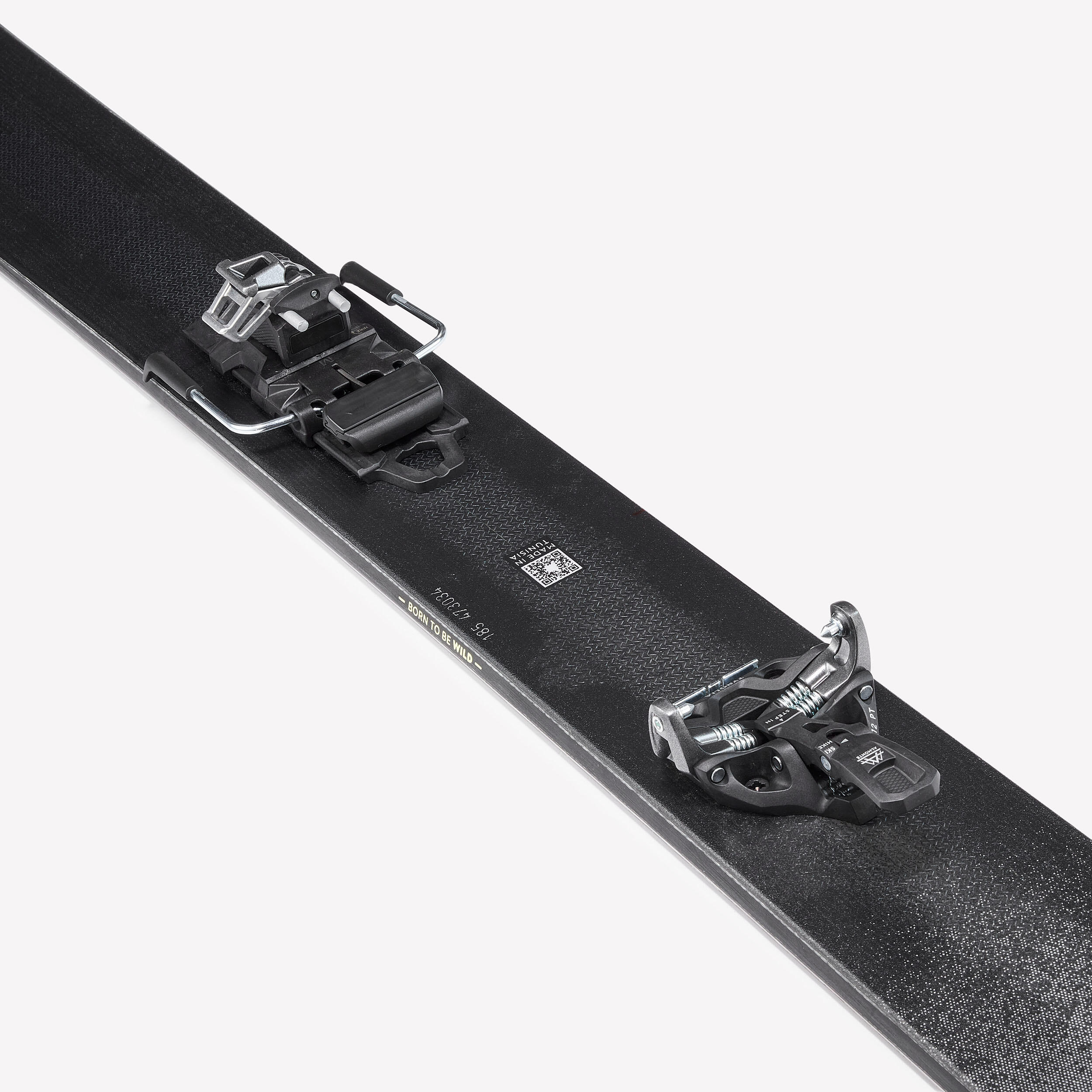 Ski de randonnée avec fixations et peaux, wilder 102