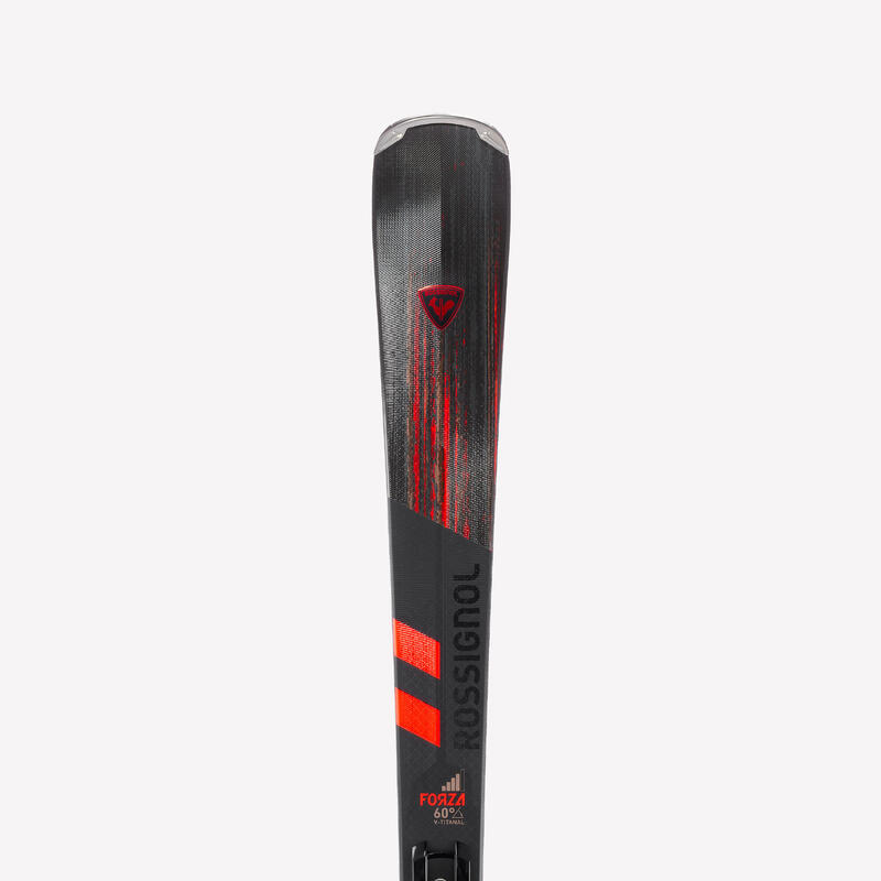 Esquís de pista con fijaciones para hombre, Rossignol Forza 60° V C.A.M - TI 