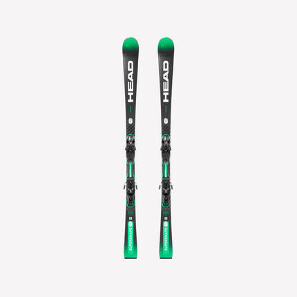 Ski de piste homme avec fixations - HEAD SUPERSHAPE E-MAGNUM