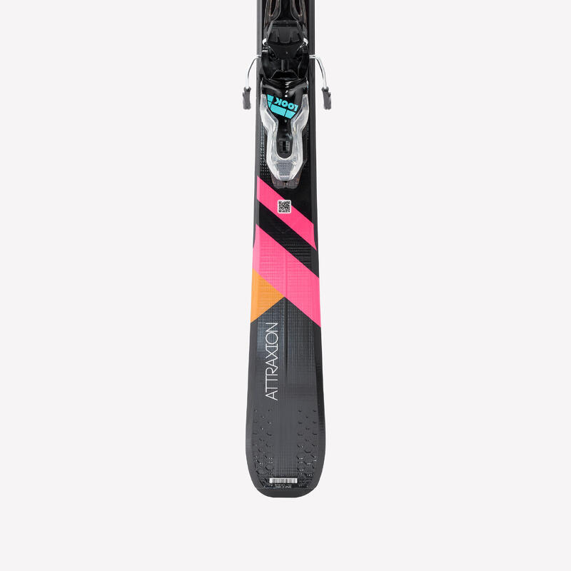 Kadın Kayak - Bağlamalar Dahil - Siyah/Pembe - Rossignol Attraxion