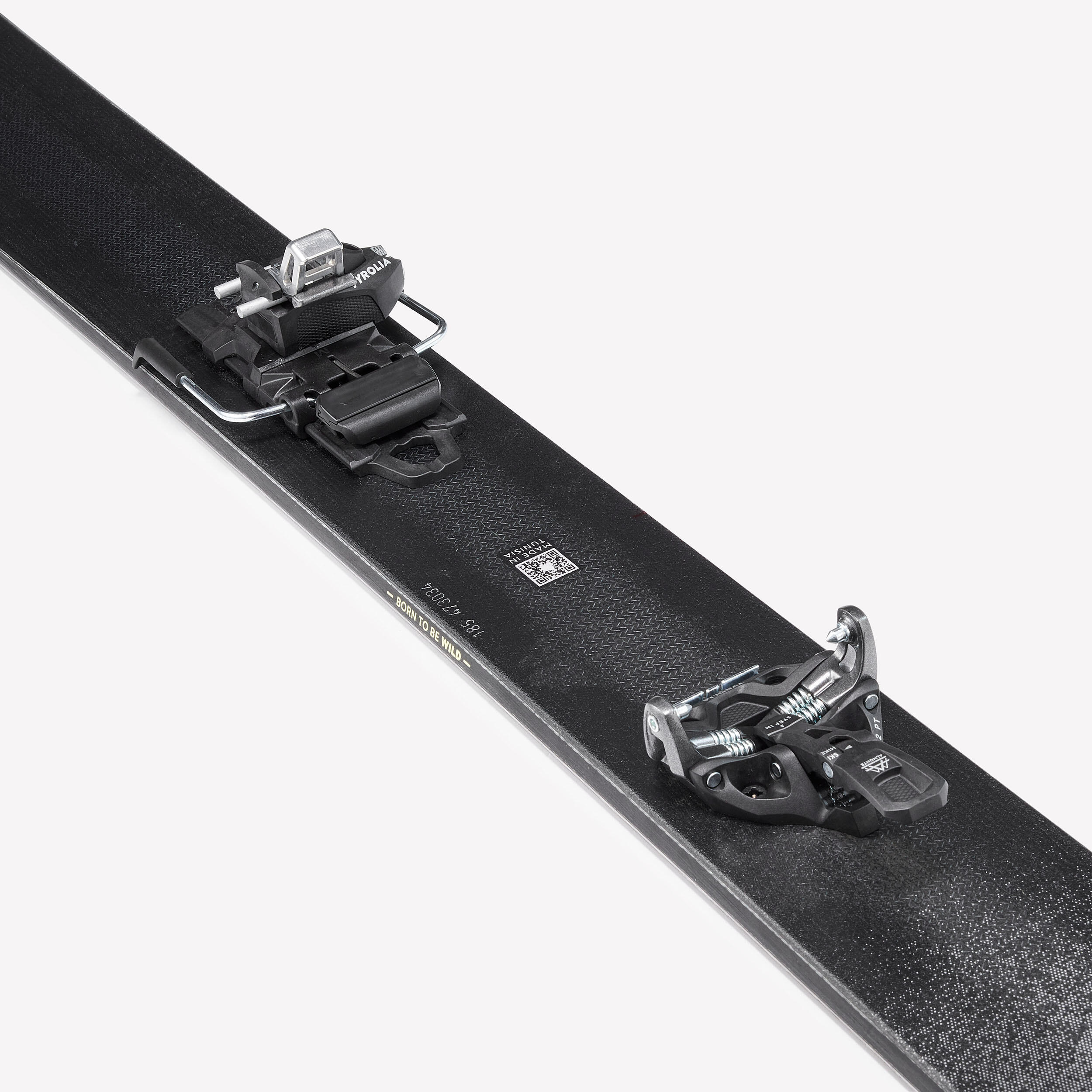 Ski de randonnée avec fixations et peaux, wilder 102