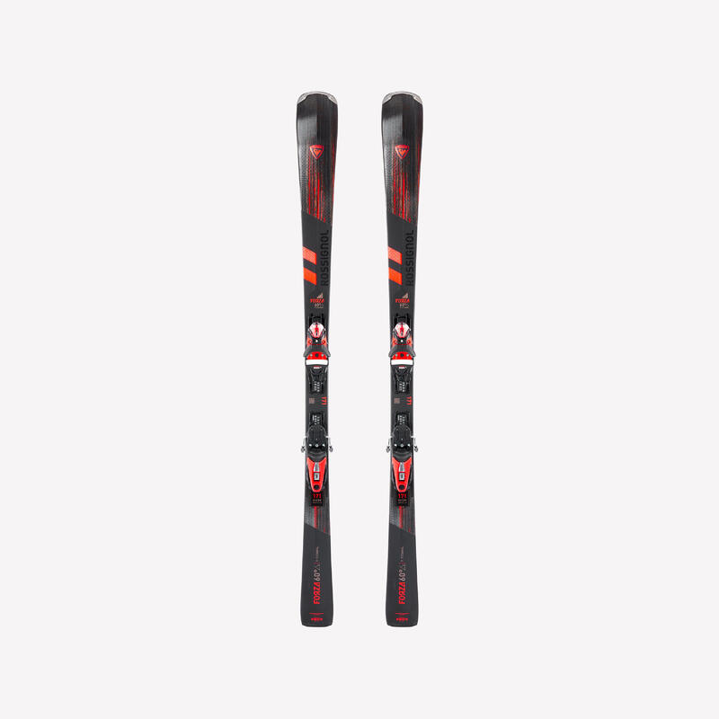 Esquís de pista con fijaciones para hombre, Rossignol Forza 60° V C.A.M - TI 