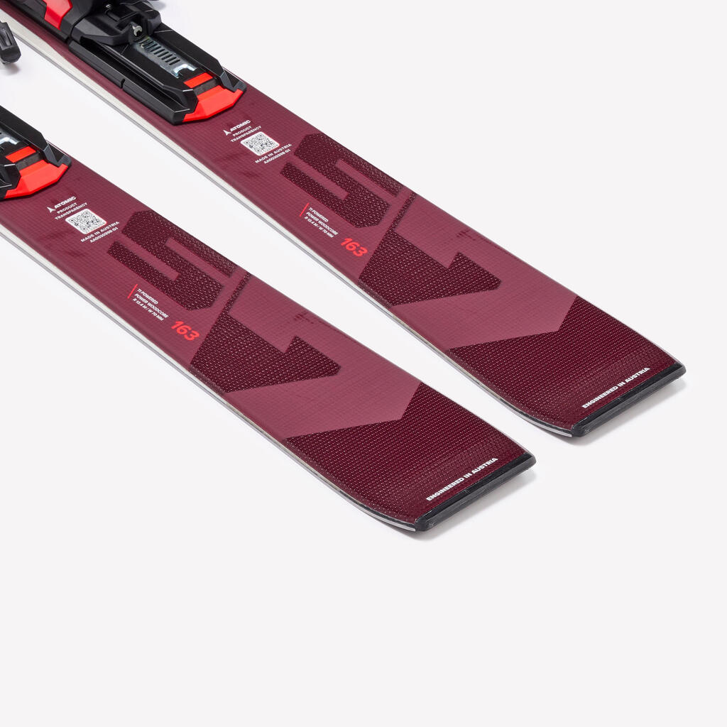 Downhill skis with bindings, Atomic Redster S7