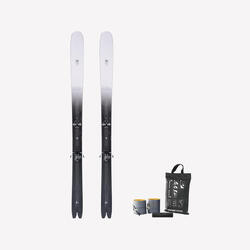 Ski de randonnée avec fixations et peaux, wilder 102