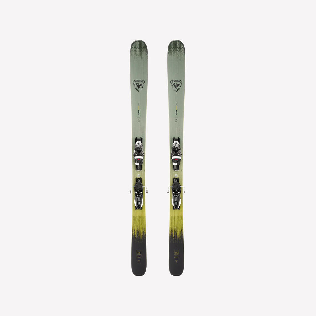 PACK OF ROSSIGNOL FREERIDE SENDER SOUL 102 SKI AND SALOMON M12 BINDING 