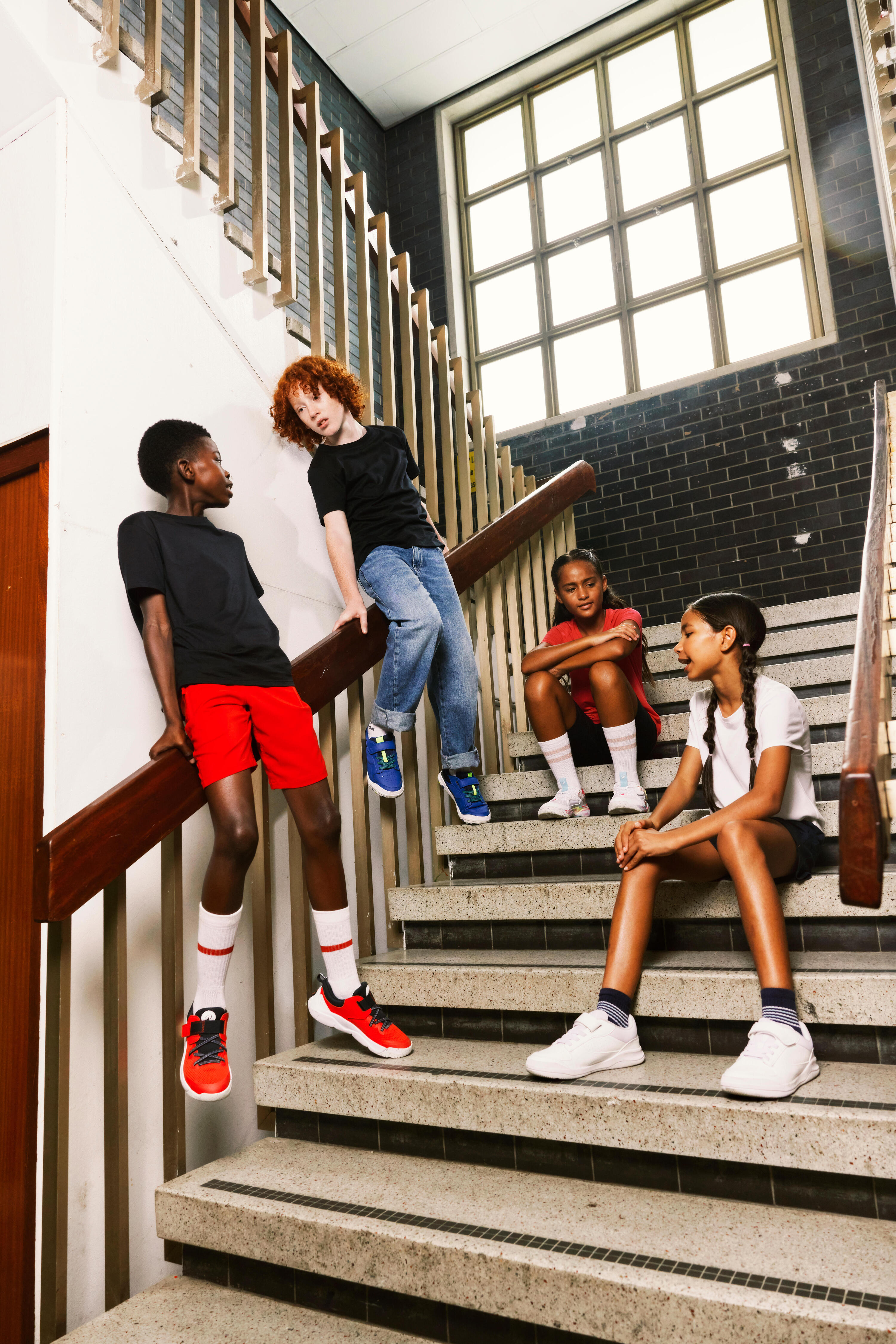Chaussures de sport résistantes enfant, Playventure blanc 12/14