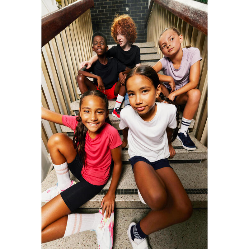 Çocuk Spor Tişörtü - Fuşya Pembe