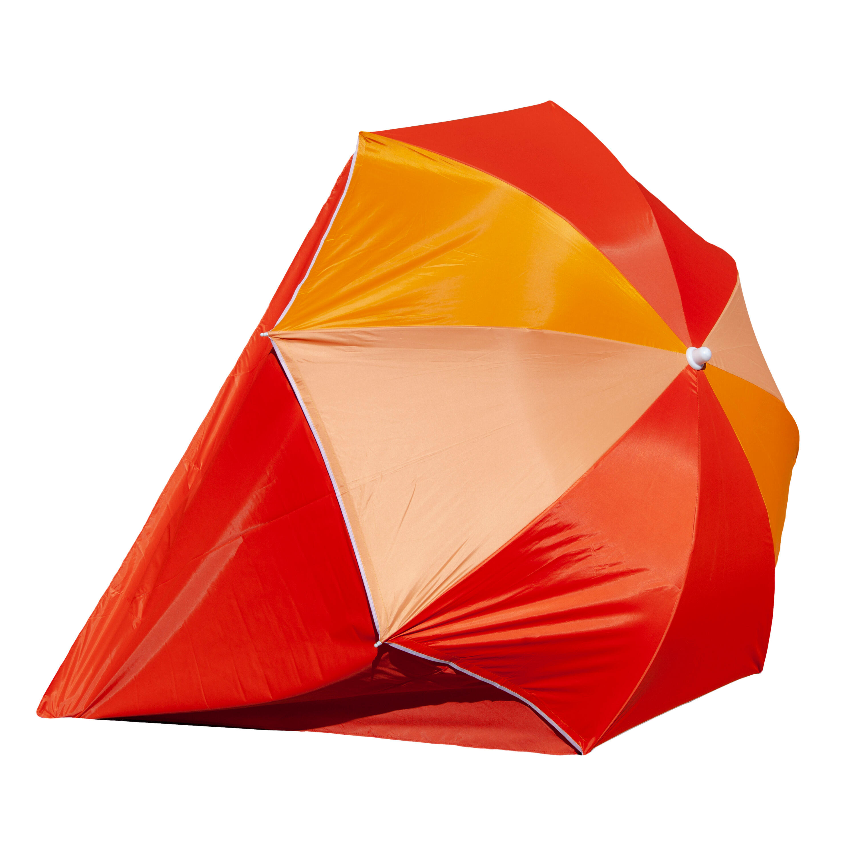 Guarda-Sol UPF50+ com Para-vento (abas laterais removíveis) Laranja 3/5