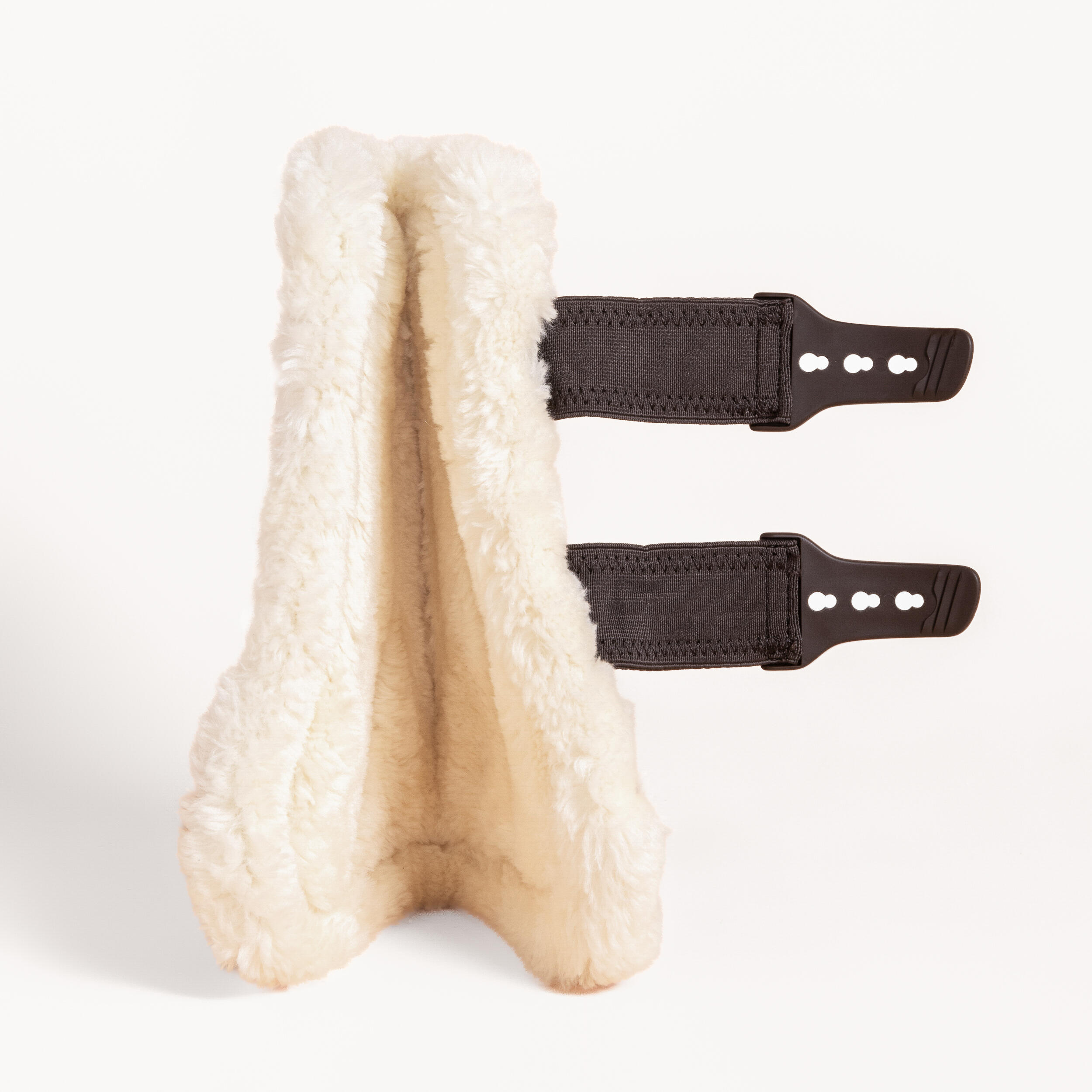 Guêtres équitation ouvertes mouton synthétique - 580 marrons x2 5/7