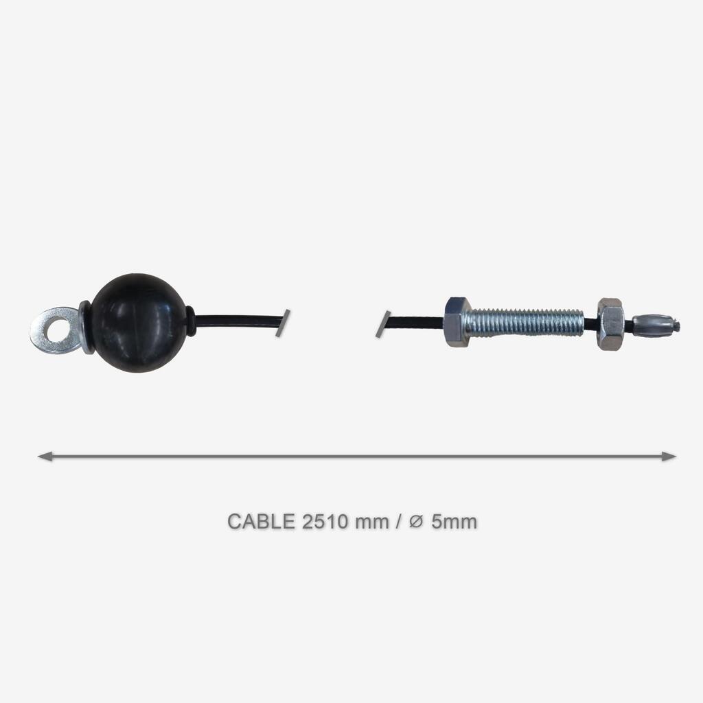 Spodnji kabel L 2510 mm ⌀5 mm  - rezervni del za vadbo z utežmi Home Gym 900