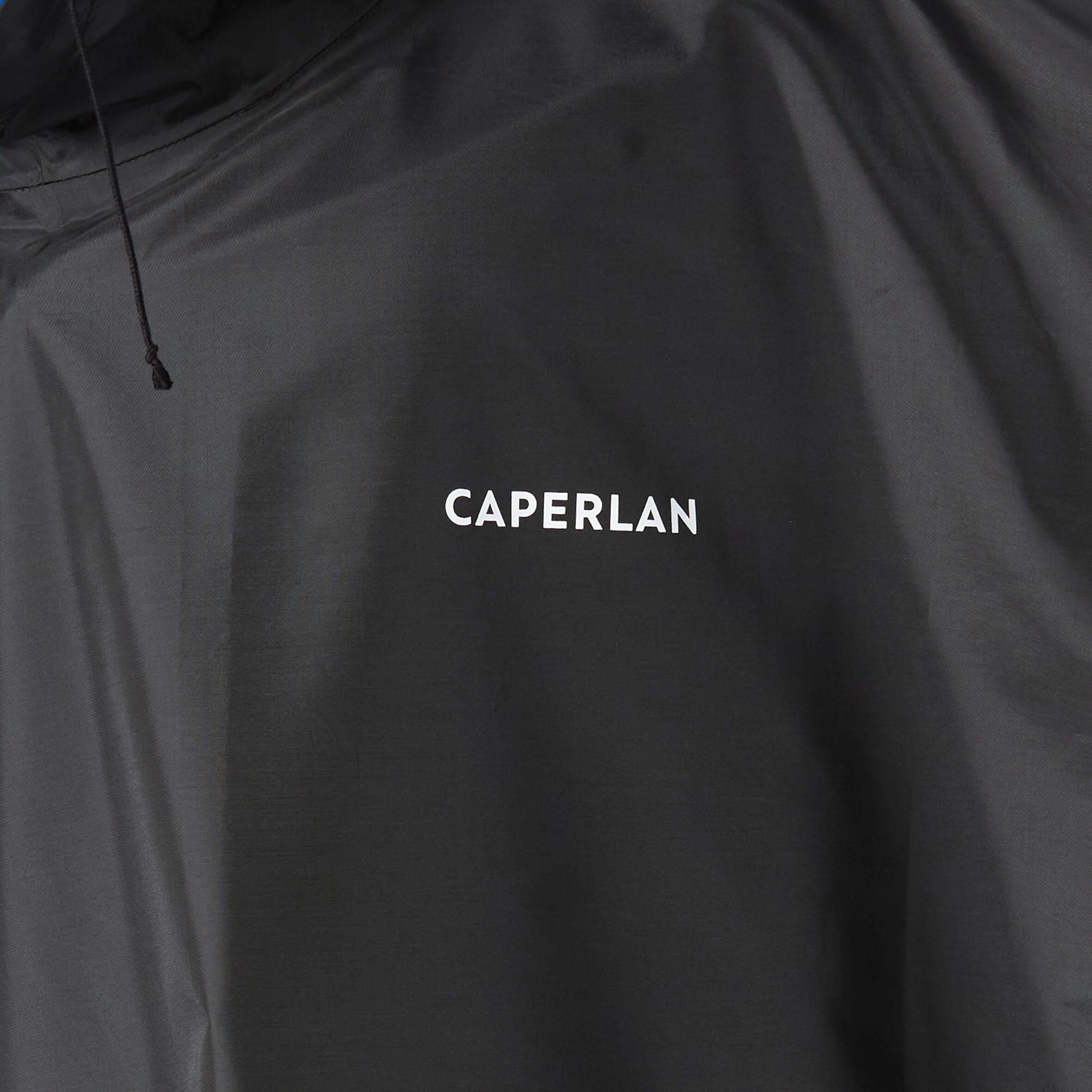 Rain Waterproof Poncho Improved Quality with Storage Pouch - Black (Free Size)