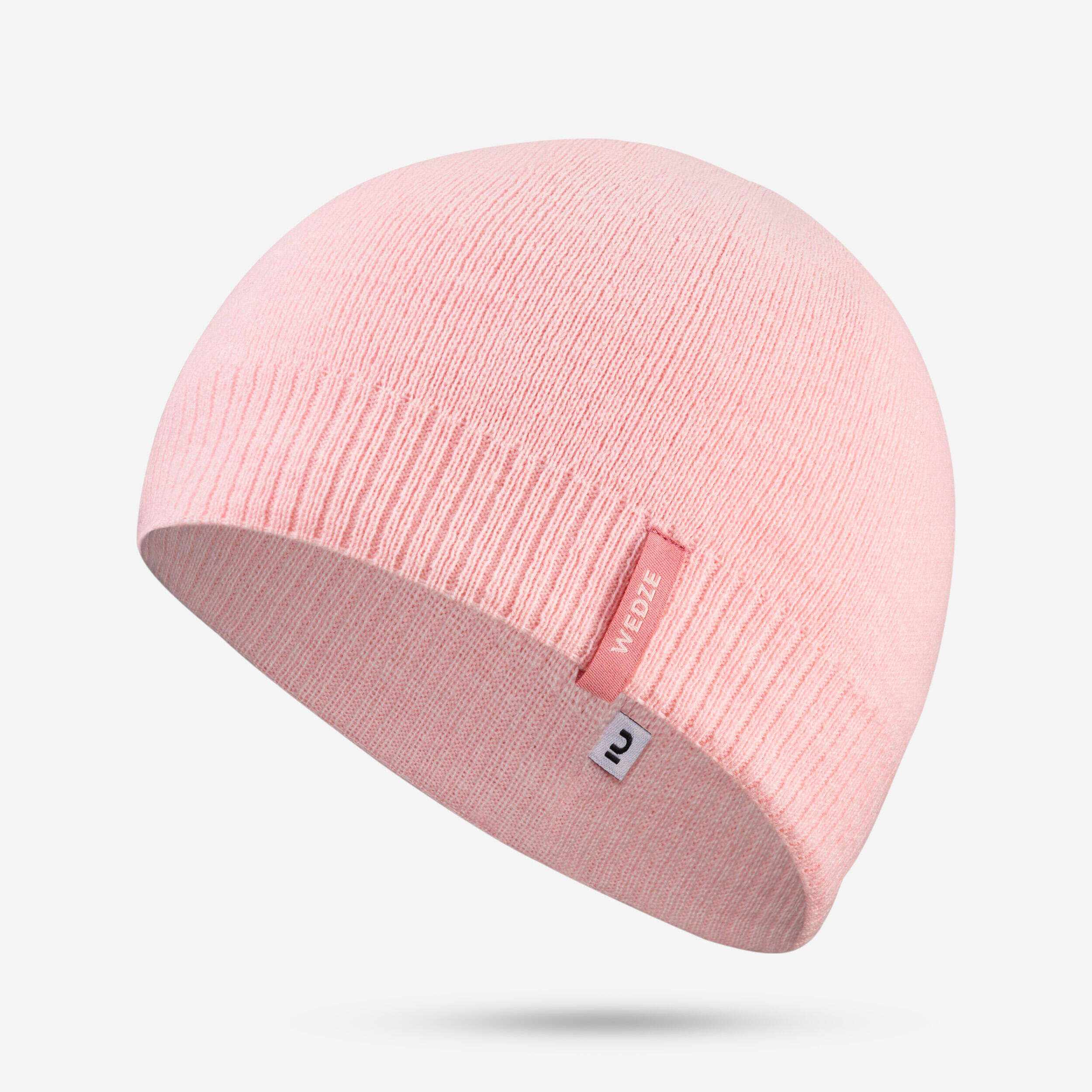 ADULT SKI HAT- SIMPLE PINK -  1