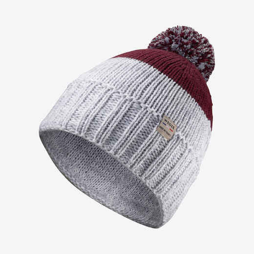 
      ADULT SKI HAT MADE IN FRANCE GRAND NORD - Burgundy/Grey
  