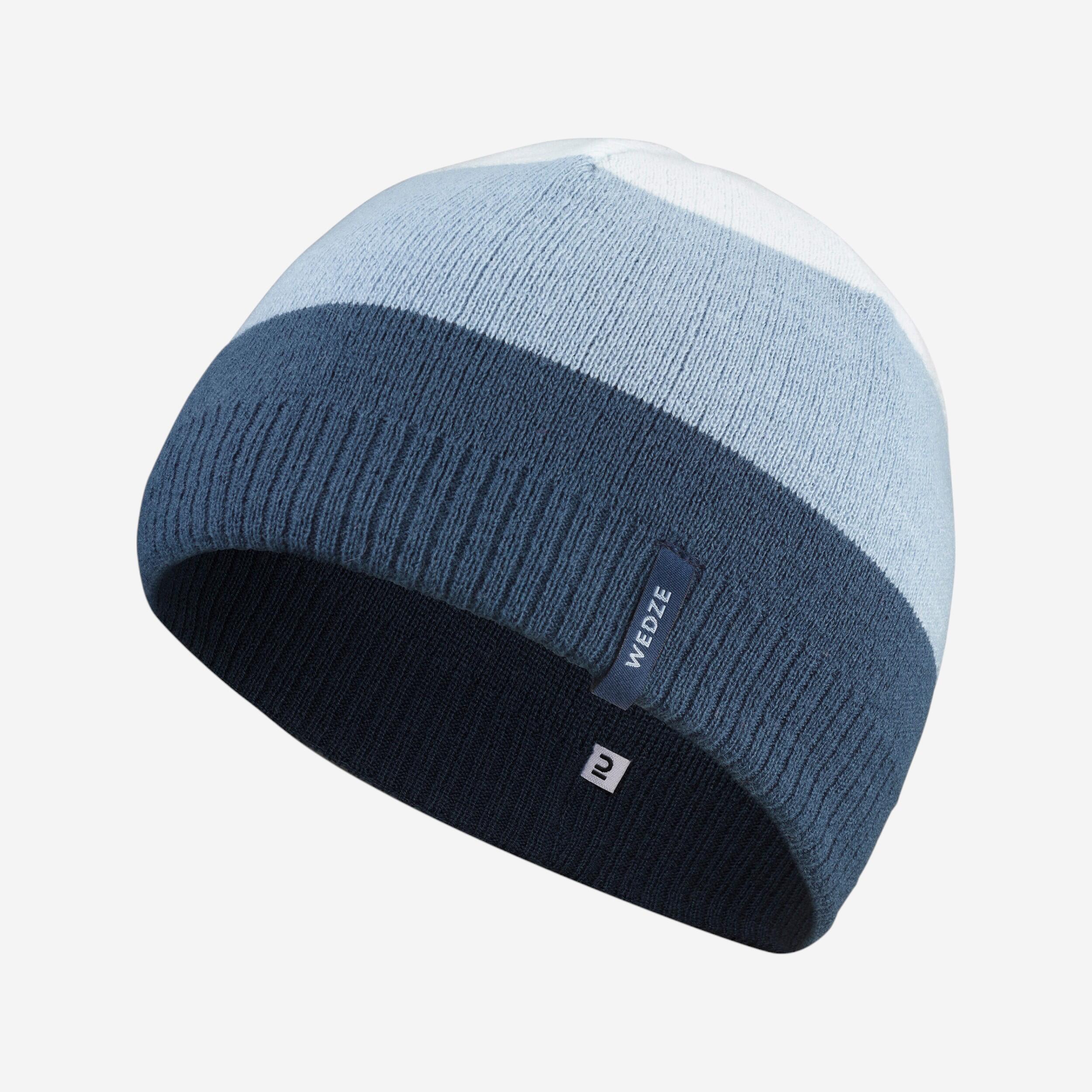 WEDZE Muts voor volwassenen driekleurig blauw
