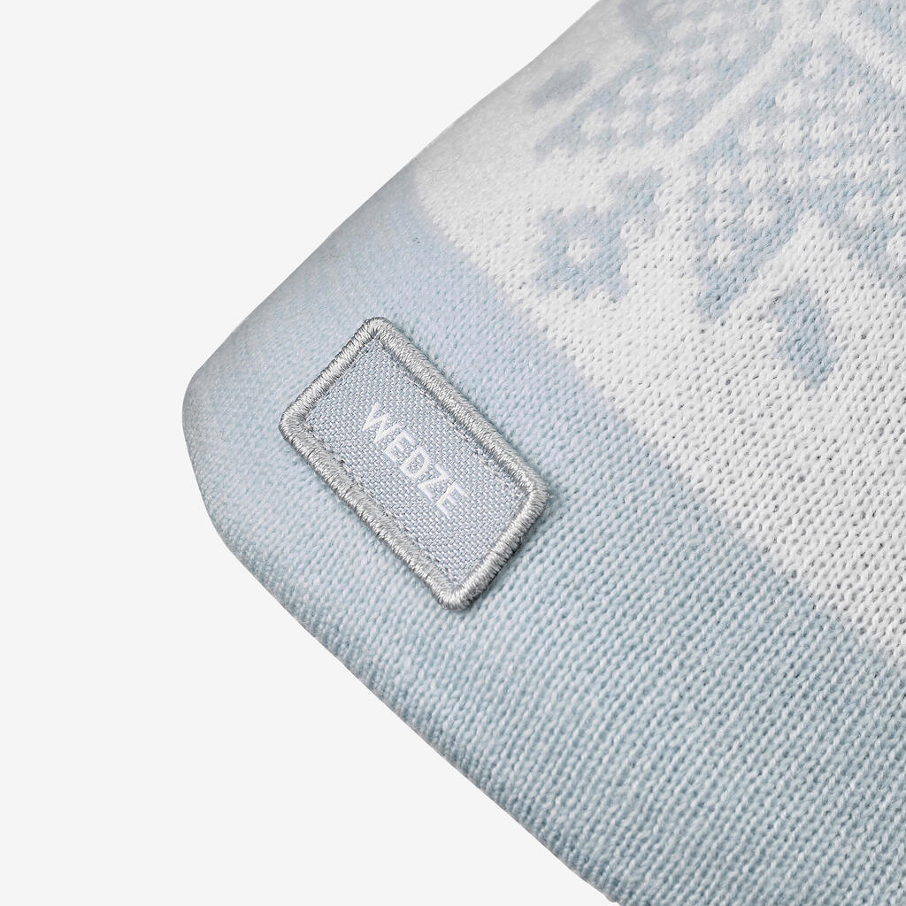 Skimütze Erwachsene - Jacquard weiss/blau 