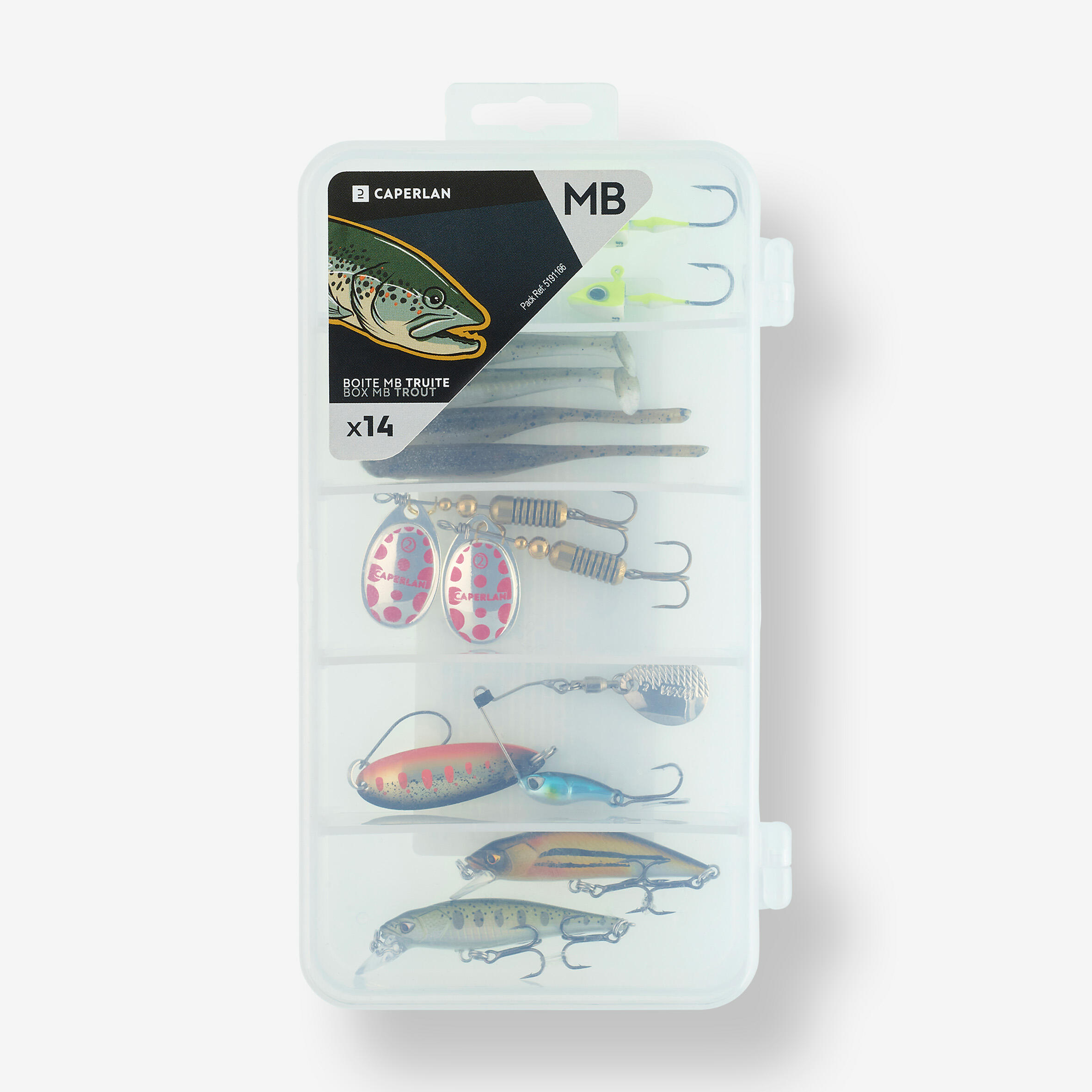 MULTI-LURE BOX BOXMB TROUT 6/6