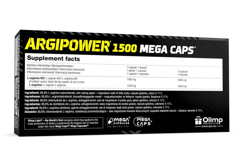 L-arginina ArgiPower 1500 Mega Caps Olimp 120 kaps OLIMP LABS | Decathlon