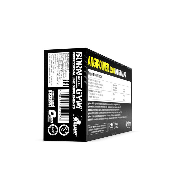 L-arginina ArgiPower 1500 Mega Caps Olimp 120 kaps