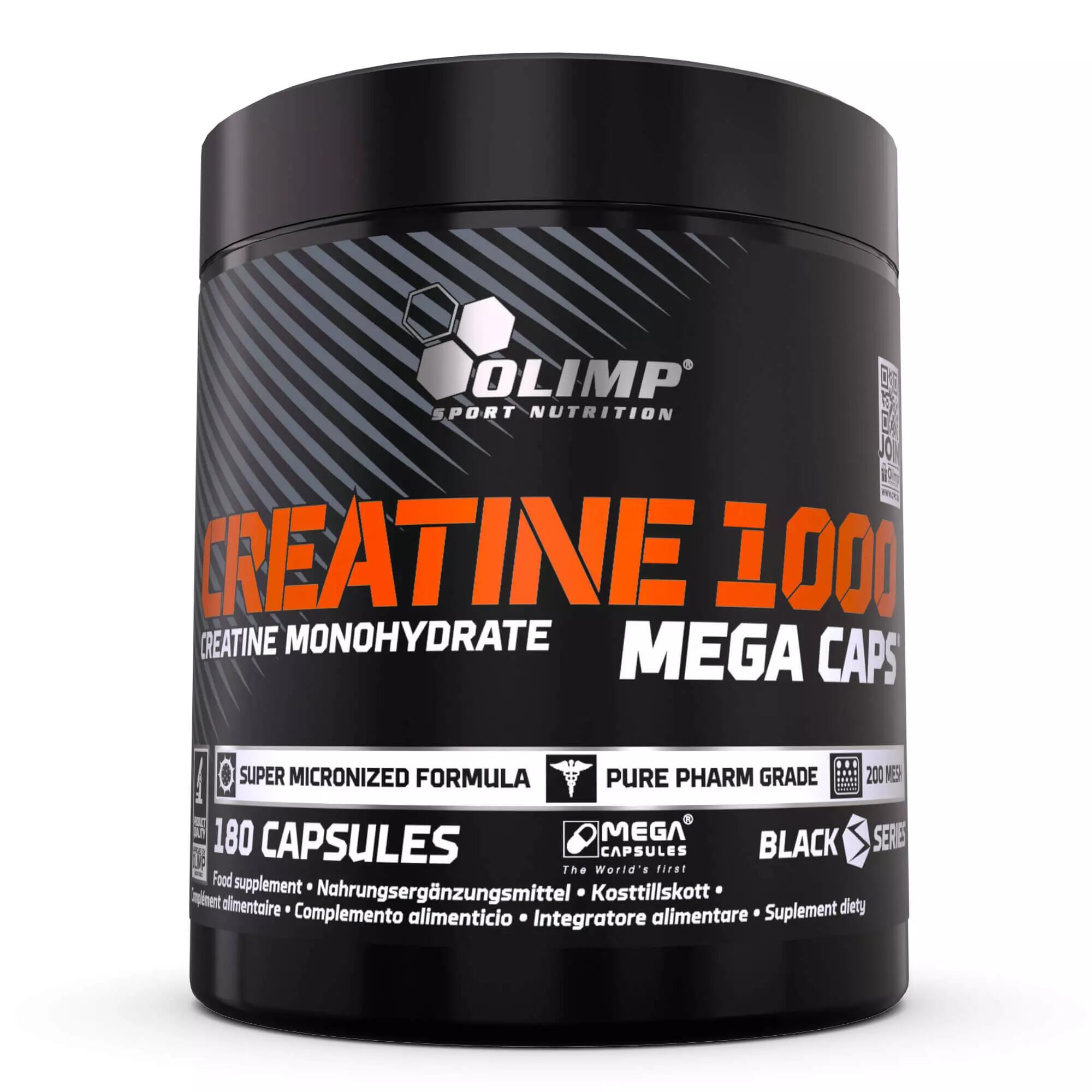 Kreatyna 1000 Mega Caps Olimp 180 kapsułek 1/3