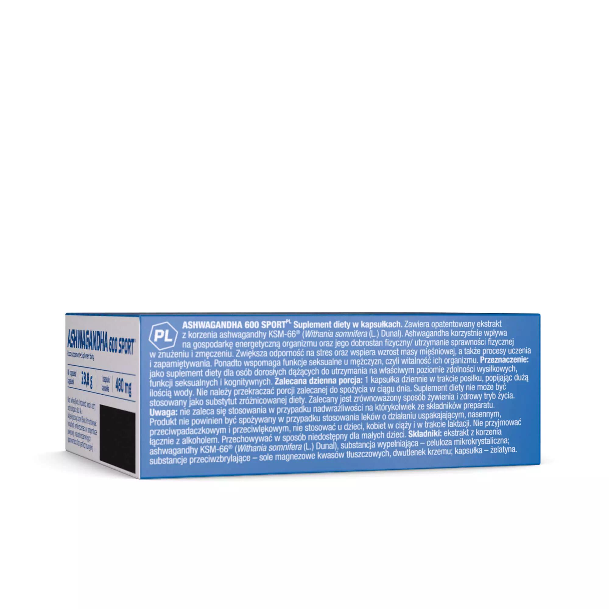 Ashwagandha 600 Sport Olimp 60 kaps. 3/4