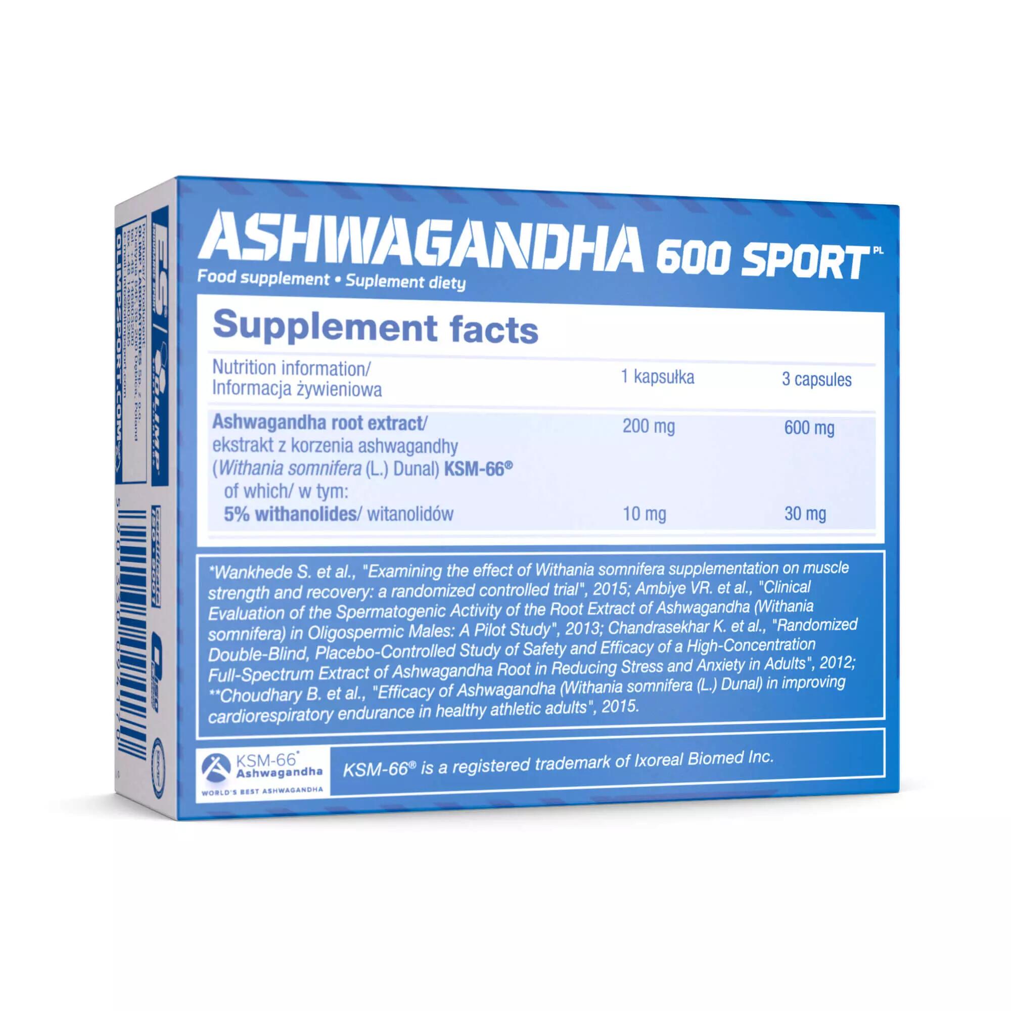Ashwagandha 600 Sport Olimp 60 kaps. 4/4