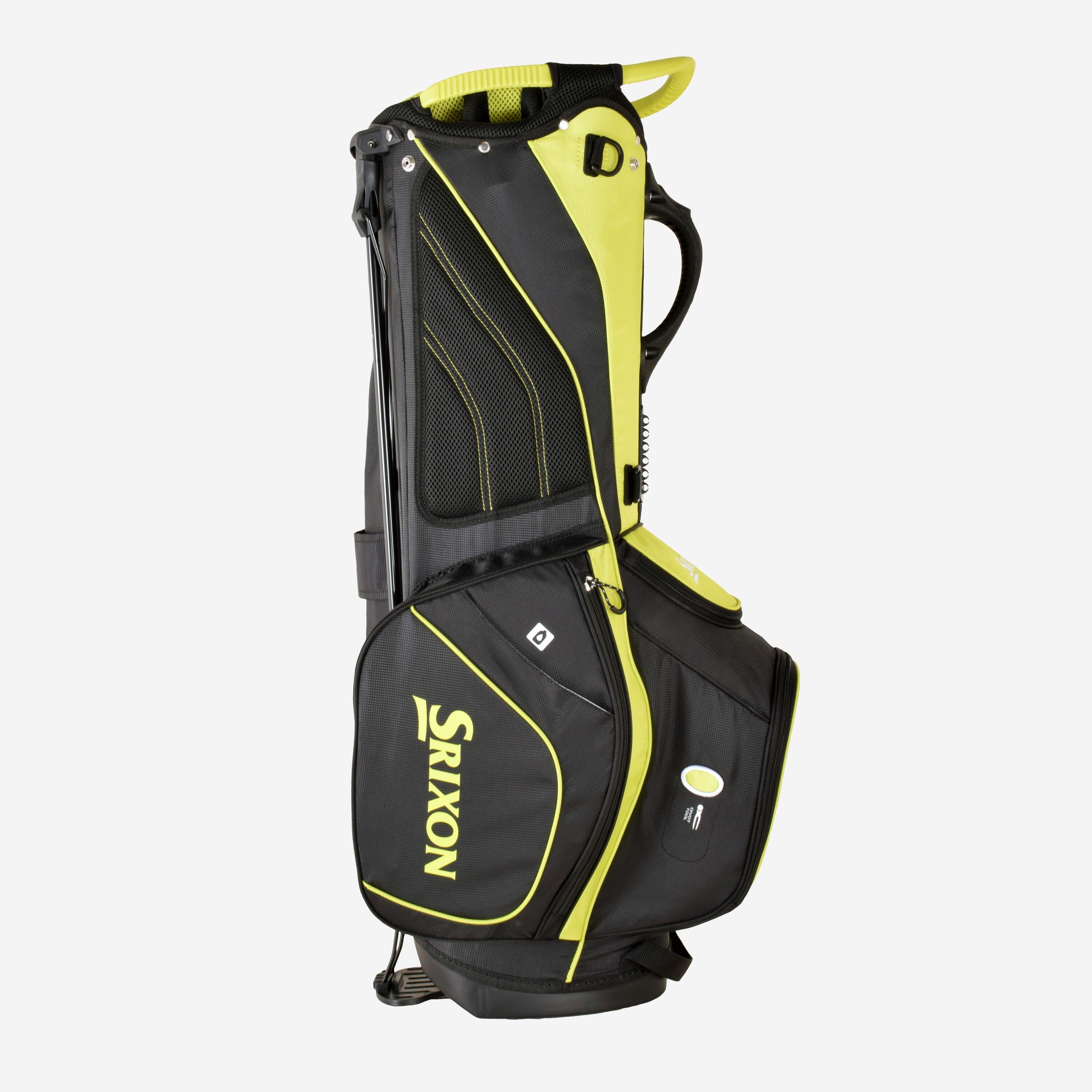 Standbag voor golf zwart/limoen 5/6