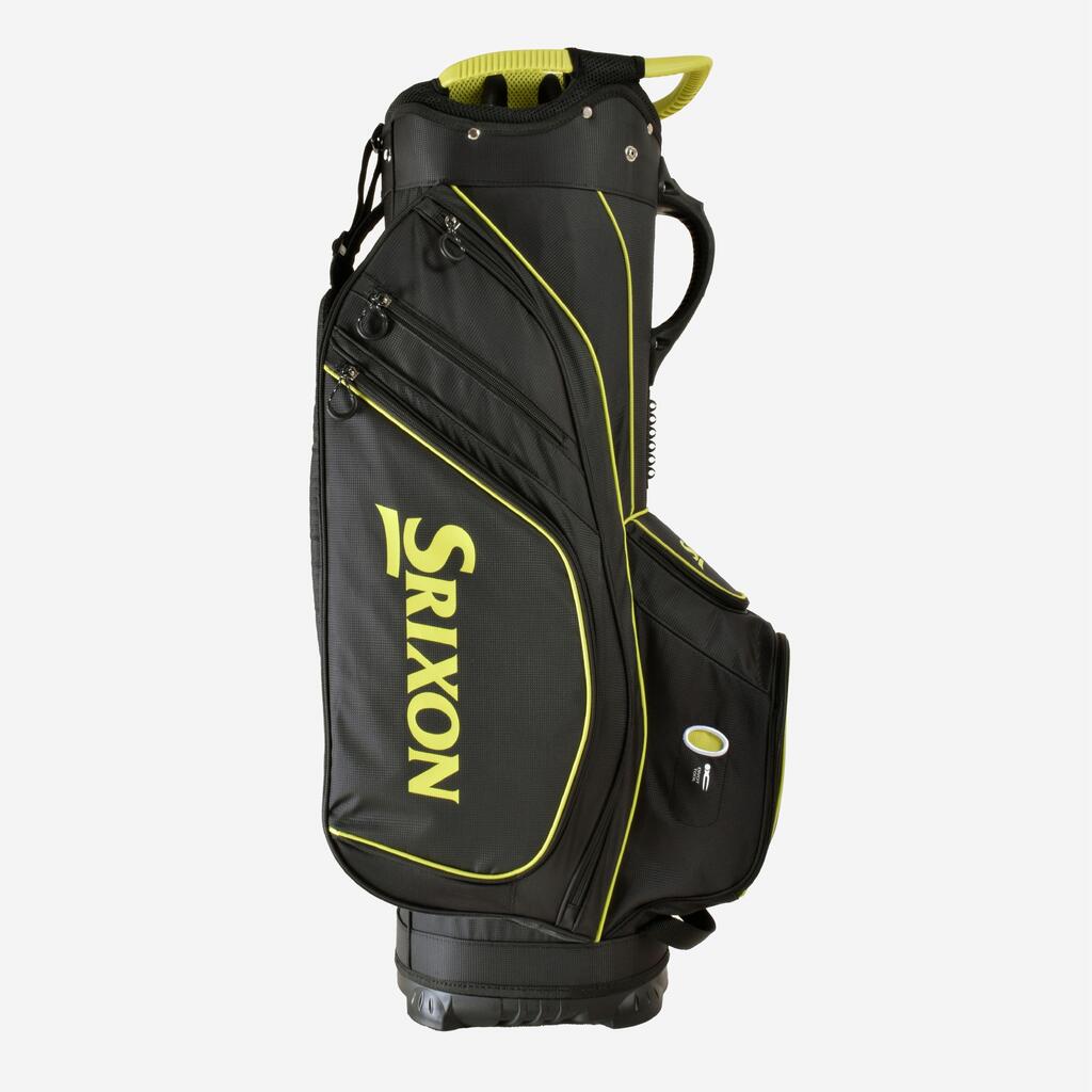 TORBA ZA KOLICA ZA GOLF SRIXON - CRNO/LIMETA