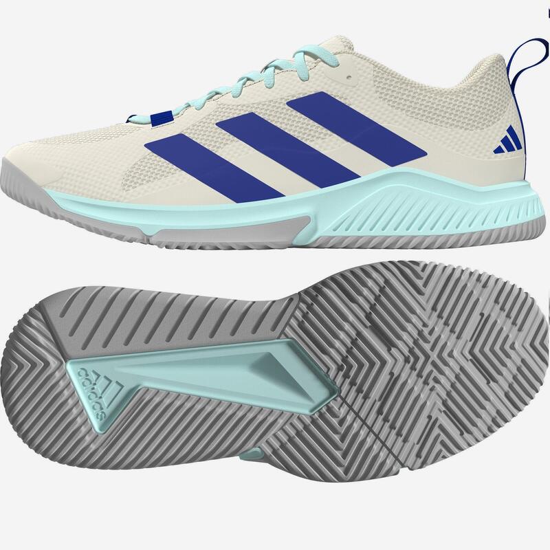 Scarpe pallamano adulto ADIDAS COURT TEAM BOUNCE bianco-blu