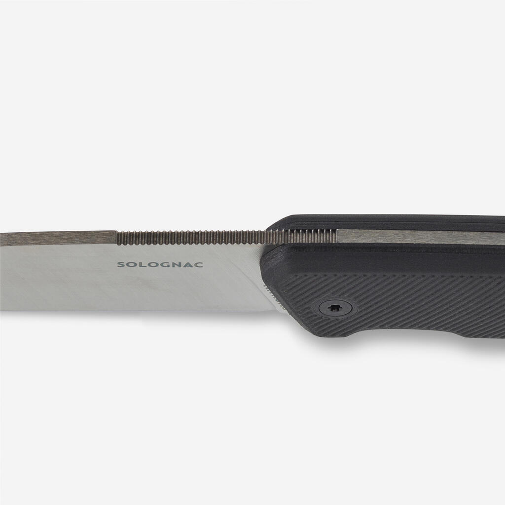 Kaki nož s fiksnim sečivom za lov SIKA 90 FR GRIP (9 cm)