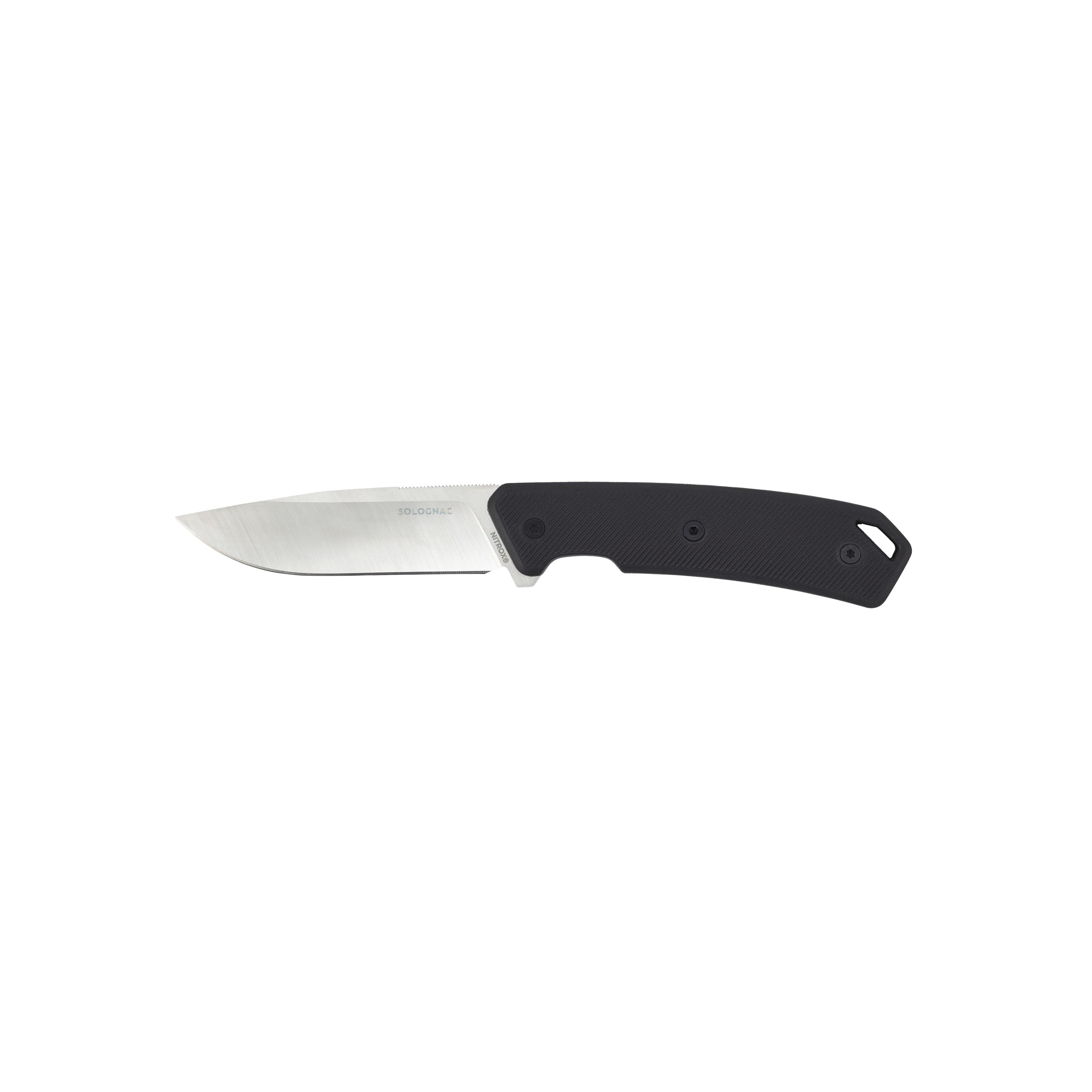 Couteau de chasse lame fixe 9 cm - Sika 90 FR grip vert - SOLOGNAC