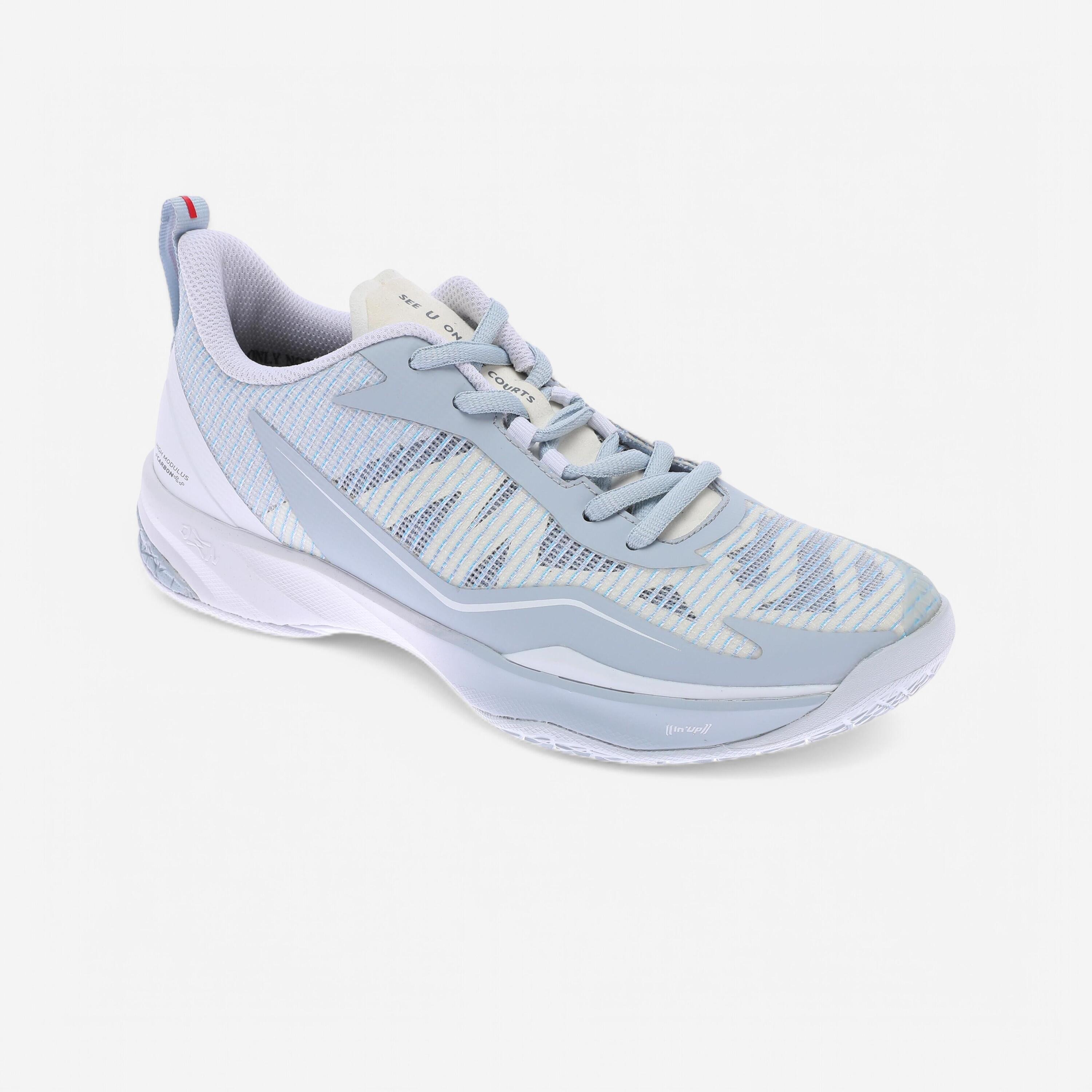 PERFLY Scarpe badminton donna BS 960 LITE bianco-grigio