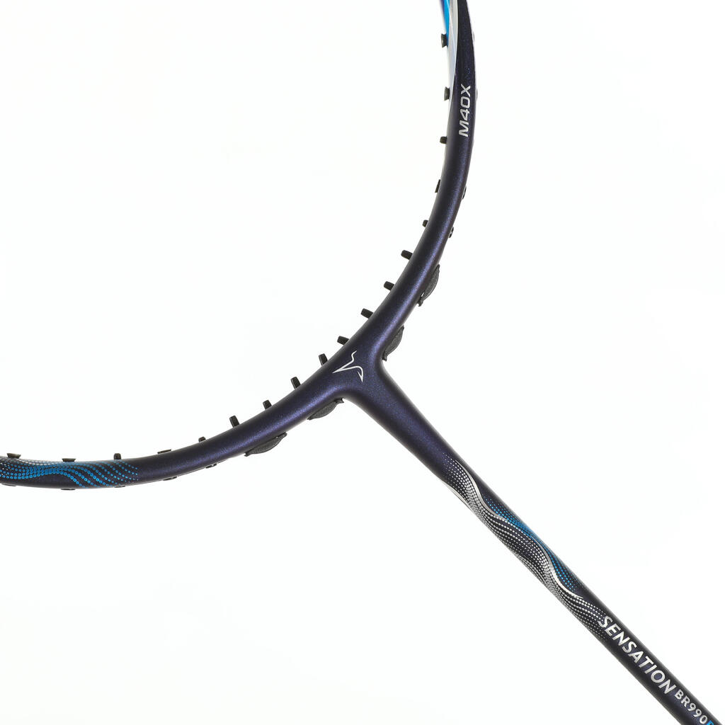 Suaugusiųjų badmintono raketė „BR Sensation 990 Pro“, tamsiai mėlyna