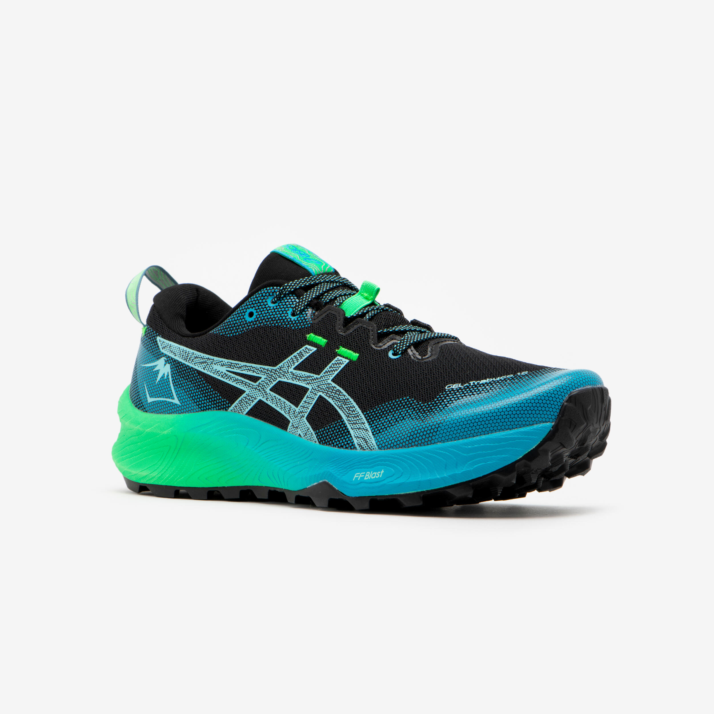 Scarpe trail uomo Asics GEL TRABUCO 12 nero blu verde ASICS Decathlon