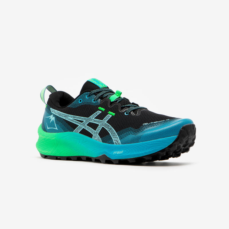 Scarpe trail uomo Asics GEL TRABUCO 12 nero-blu-verde