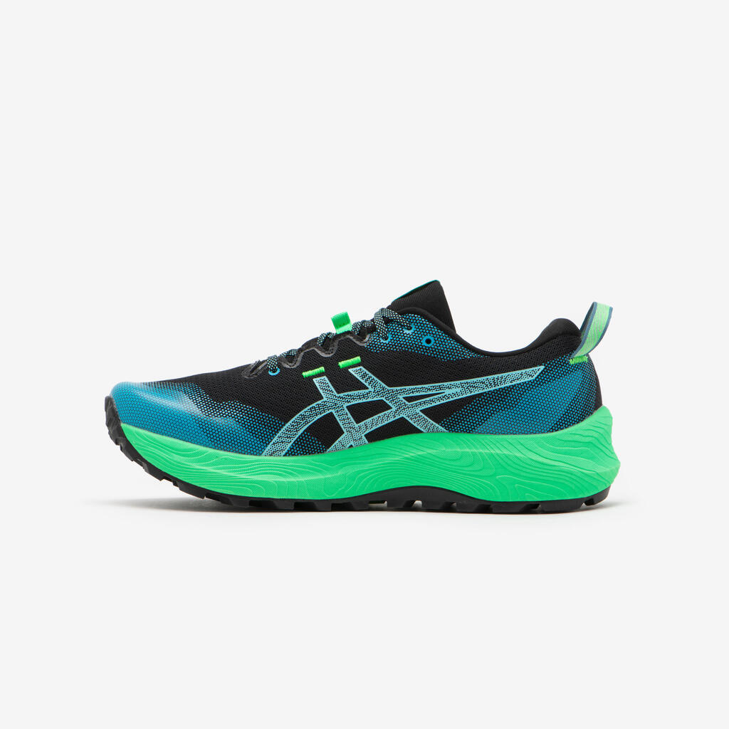 МЪЖКИ ОБУВКИ ЗА ПЛАНИНСКО БЯГАНЕ ASICS GEL TRABUCO 12, ЧЕРНО/СИНЬО/ЗЕЛЕНО