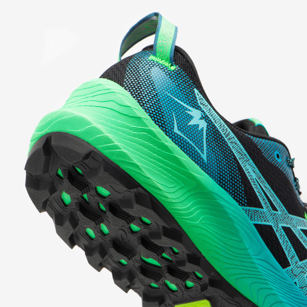 Pánska bežecká obuv Gel Trabuco 12 čierno-modro-zelená