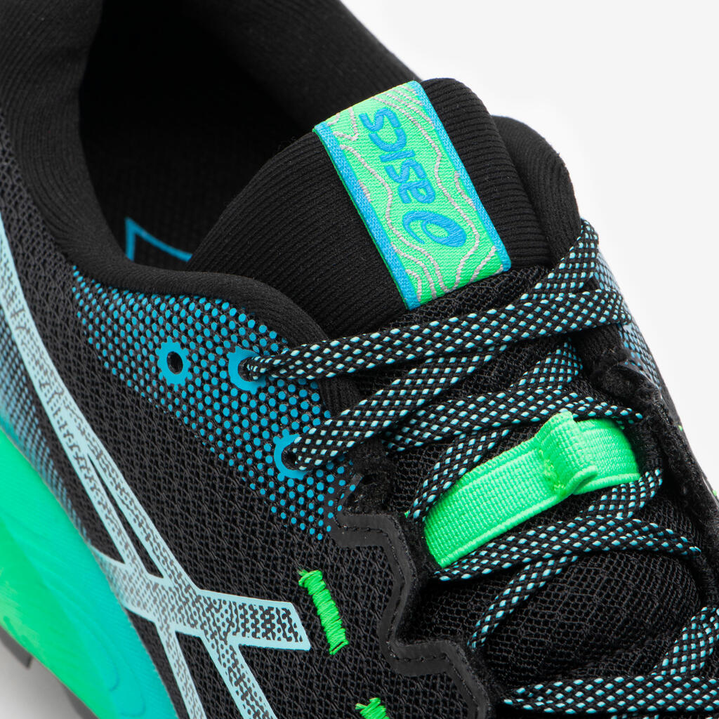 Pánska bežecká obuv Gel Trabuco 12 čierno-modro-zelená