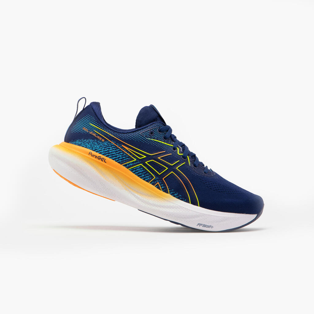 MEN'S ASICS GEL-ZIRUSS 8 RUNNING SHOES - NAVY ORANGE